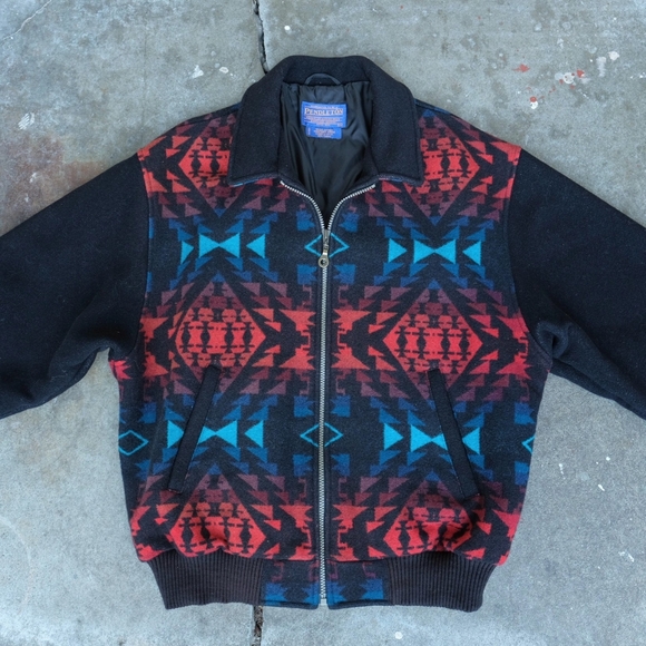 Pendleton Other - Vintage 90s Pendleton Aztec High Grade Western Wear Wool Cotton Jacket, Size XL